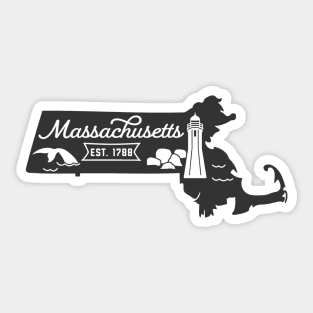 State of Massachusetts Graphic Tee Sticker